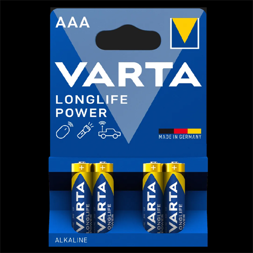 VARTA 4-pack AAA batterier